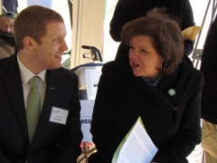 Mayor Morse and CEO Patty Hellwig