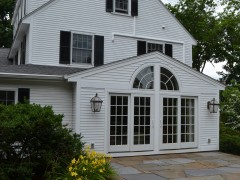 Exterior of porch renovation
