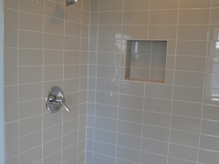 Tiled walk in shower